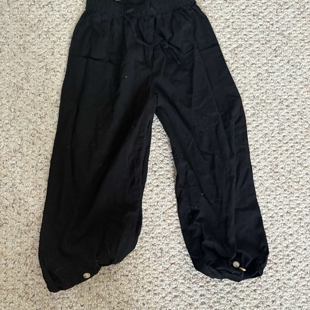 Black Drawstring Pants